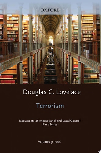 Terrorism: Documents of International and Local Control: 1st Series Index