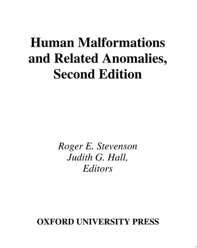 Human Malformations and Related Anomalies