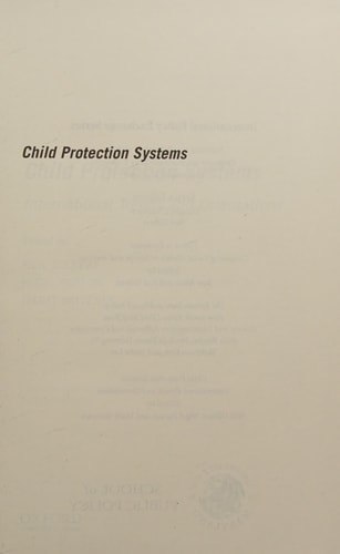 Child Protection Systems: International Trends and Orientations