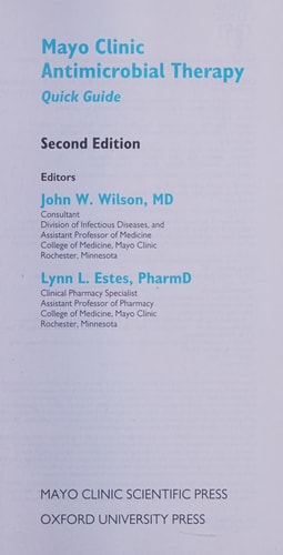 Mayo Clinic Antimicrobial Therapy: Quick Guide