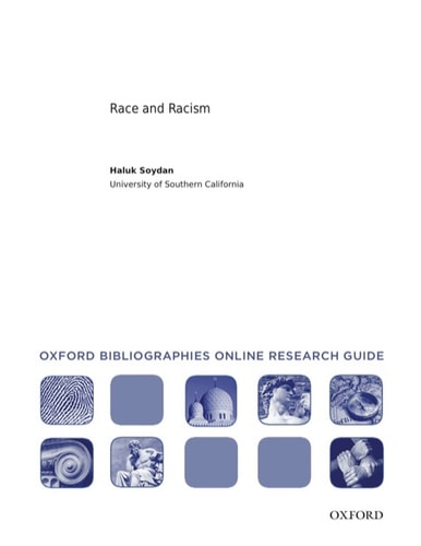 Race and Racism: Oxford Bibliographies Online Research Guide