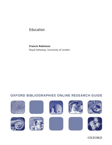 Education: Oxford Bibliographies Online Research Guide