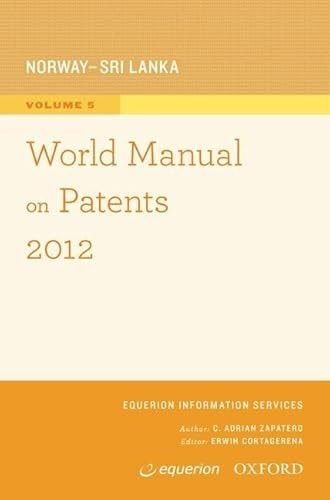 World Manual on Patents: Volume 5