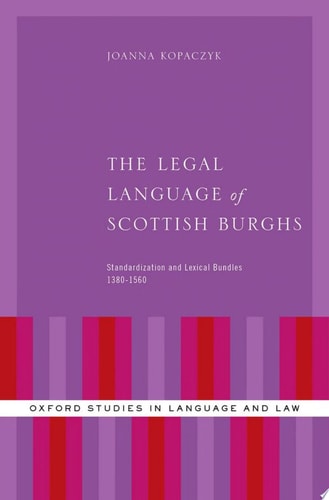 The Legal Language of Scottish Burghs