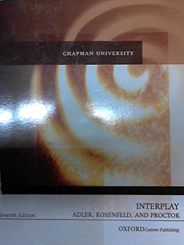 Interplay: The Process of Interpersonal Communication