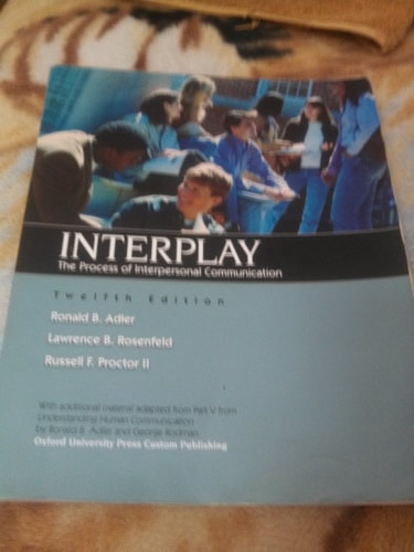 Interplay: The Process of Interpersonal Communication