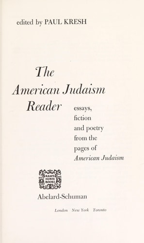 The American Judaism Reader: Essays, Fiction, and Poetry From the Pages of American Judaism