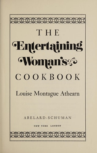 The Entertaining Woman's Cookbook
