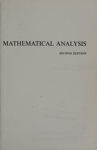 Mathematical Analysis