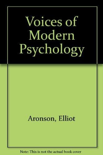 Voices of Modern Psychology: An Introductory Reader