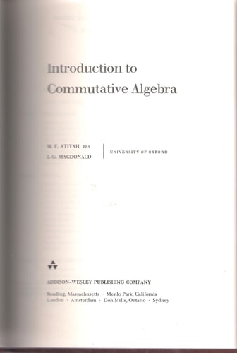 Introduction to Commutative Algebra