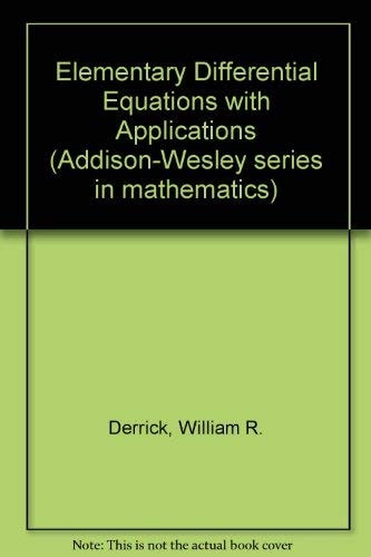 Elementary Differential Equations With Applications