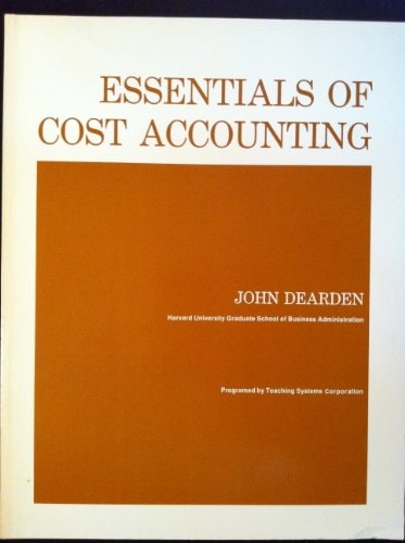 Essentials of Cost Accounting