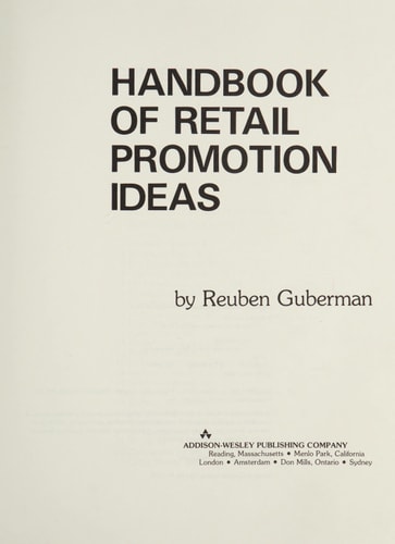 Handbook of Retail Promotion Ideas