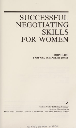Successful Negotiating Skills for Women