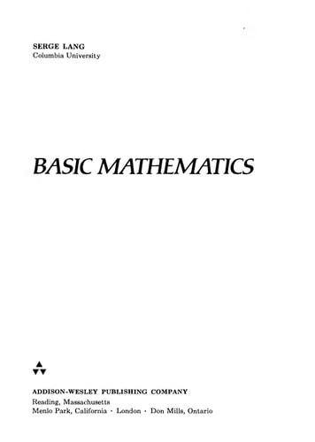 Basic Mathematics