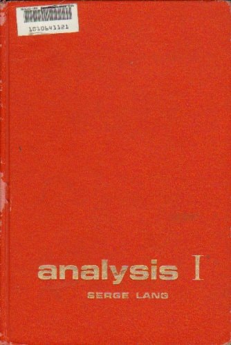 Analysis I