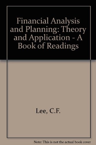Financial Analysis and Planning: Theory and Application