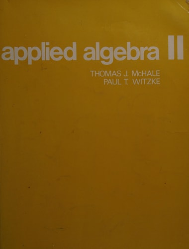Applied Algebra II