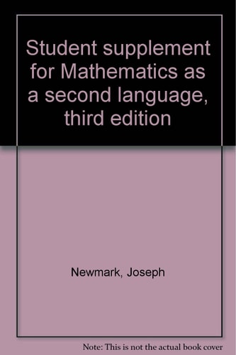 Student Supplement for Mathematics as a Second Language