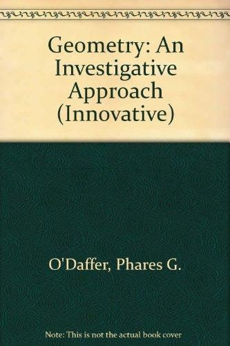 Geometry: An Investigative Approach