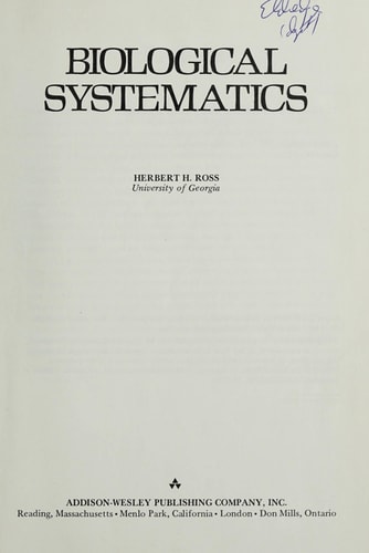 Biological Systematics
