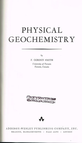 Physical Geochemistry