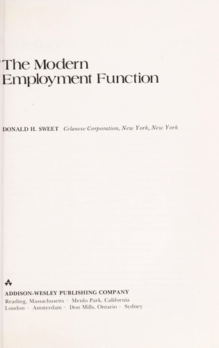 The Modern Employment Function