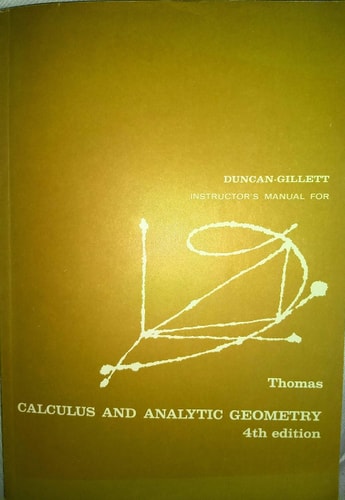 Instructor's Manual for Calculus and Analytic Geometry, Fourth Edition