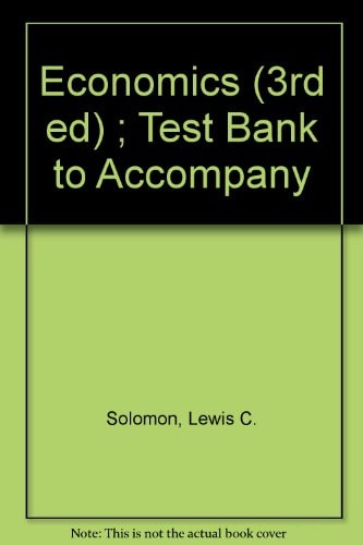 Economics: Test Bank to Accompany