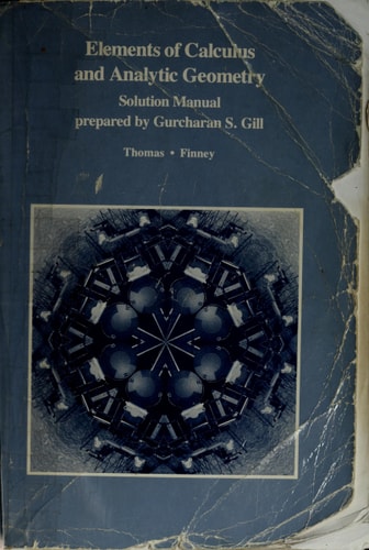 Elements of Calculus and Analytic Geometry: Solution Manual