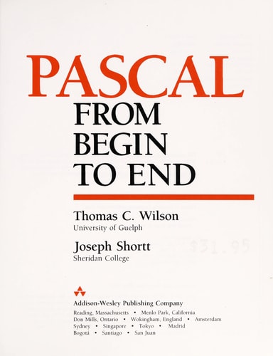 Pascal from Begin to End