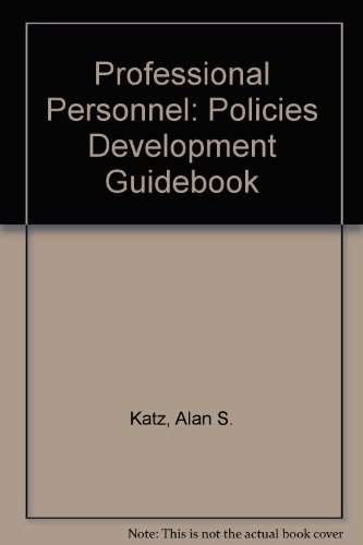 The Professional Personnel Policies Development Guidebook