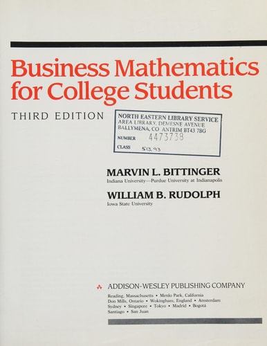 Business Mathematics for College Students