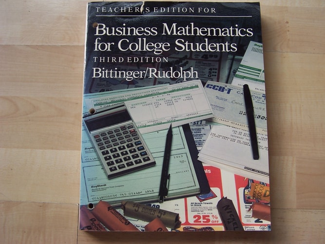 Teacher's Edition for Business Mathematics for College Students
