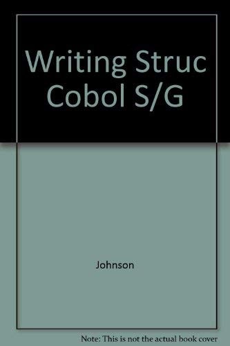 Writing Structured COBOL: A Guide