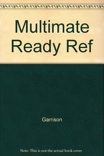 MultiMate: A Ready Reference Manual