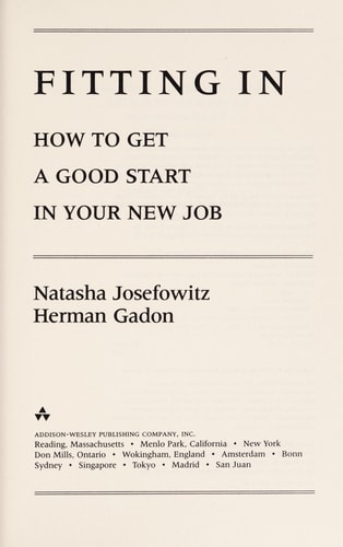 Fitting In: How to Get a Good Start in Your New Job