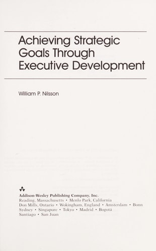 Achieving Strategy Goals Through Executive Development