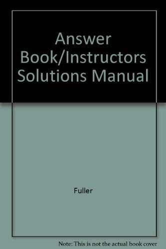 Answer Book: Instructor's Solutions Manual