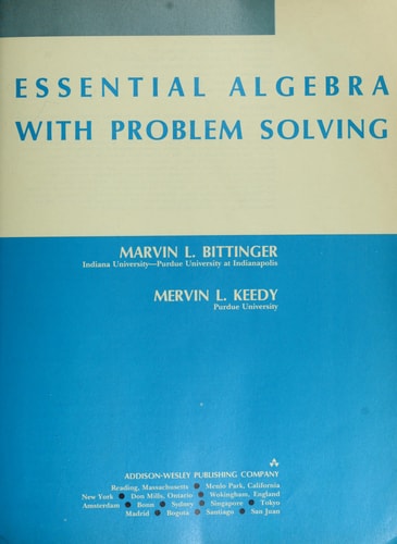 Essential Algebra With Problem Solving