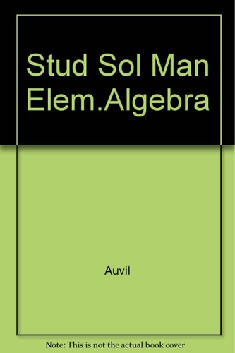 Elementary Algebra: Student's Solutions Manual