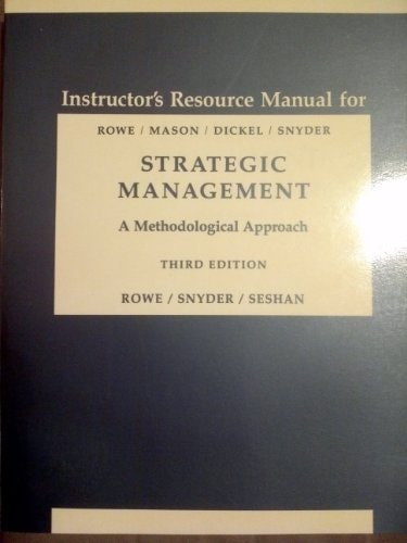 Instructor's Manual for Strategic Management, 3rd Edition