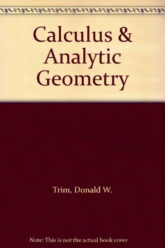 Calculus & Analytic Geometry