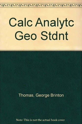 Calculus and Analytic Geometry