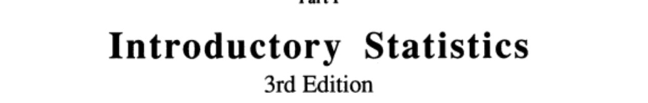 Solutions Manual to Introductory Statistics 3e