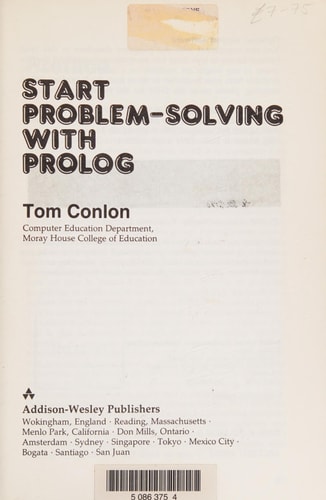 Start Problem Solving with Prolog
