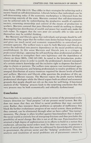 Social Problems Through Conflict and Order
