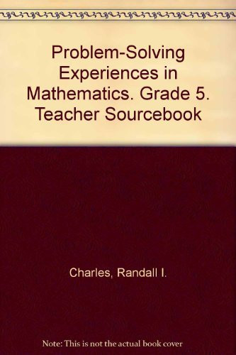 Problem-solving Experiences in Mathematics Blackline masters. Grade 5