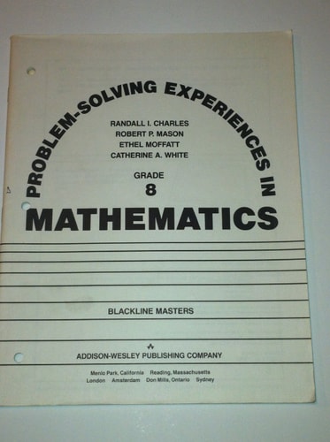Problem-solving Experiences in Mathematics: Grade 8 Blackline Masters